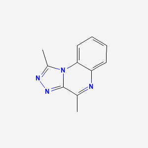 molecular formula C11H10N4 B11460298 [1,2,4]Triazolo[4,3-a]quinoxaline, 1,4-dimethyl- 