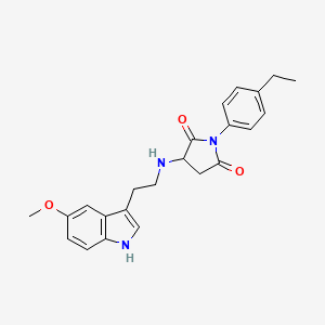 1-(4-ethylphenyl)-3-{[2-(5-methoxy-1H-indol-3-yl)ethyl]amino}pyrrolidine-2,5-dione