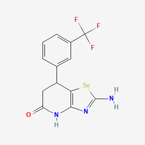 2-amino-7-[3-(trifluoromethyl)phenyl]-6,7-dihydro[1,3]selenazolo[4,5-b]pyridin-5(4H)-one