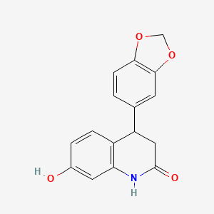 4-(2H-1,3-Benzodioxol-5-yl)-7-hydroxy-3,4-dihydro-1H-quinolin-2-one