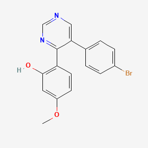 2-[5-(4-Bromophenyl)pyrimidin-4-yl]-5-methoxyphenol