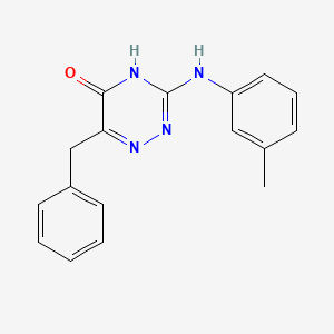 6-benzyl-3-[(3-methylphenyl)amino]-1,2,4-triazin-5(4H)-one