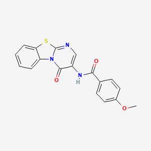 4-methoxy-N-(4-oxo-4H-pyrimido[2,1-b][1,3]benzothiazol-3-yl)benzamide