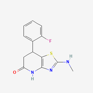 7-(2-Fluorophenyl)-2-(methylamino)-6,7-dihydro[1,3]thiazolo[4,5-b]pyridin-5-ol