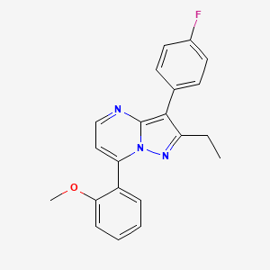 2-Ethyl-3-(4-fluorophenyl)-7-(2-methoxyphenyl)pyrazolo[1,5-a]pyrimidine