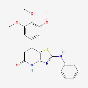 2-(phenylamino)-7-(3,4,5-trimethoxyphenyl)-6,7-dihydro[1,3]thiazolo[4,5-b]pyridin-5(4H)-one