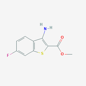 molecular formula C10H8FNO2S B114605 3-氨基-6-氟-1-苯并噻吩-2-甲酸甲酯 CAS No. 142363-99-3