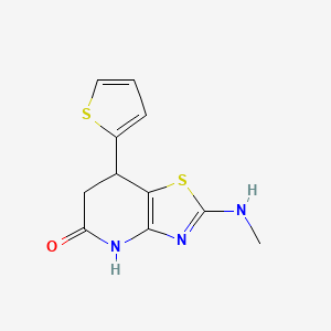 2-(Methylamino)-7-(thiophen-2-yl)-4H,6H,7H-[1,3]thiazolo[4,5-b]pyridin-5-one