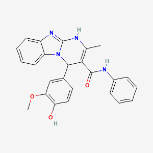 4-(4-hydroxy-3-methoxyphenyl)-2-methyl-N-phenyl-1,4-dihydropyrimido[1,2-a]benzimidazole-3-carboxamide