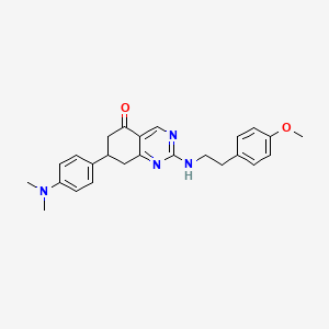 7-[4-(dimethylamino)phenyl]-2-{[2-(4-methoxyphenyl)ethyl]amino}-7,8-dihydroquinazolin-5(6H)-one