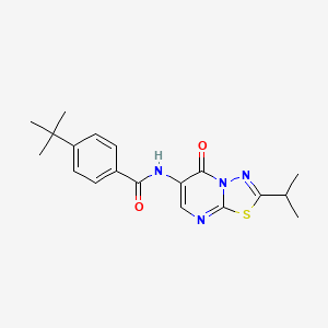 4-tert-butyl-N-[5-oxo-2-(propan-2-yl)-5H-[1,3,4]thiadiazolo[3,2-a]pyrimidin-6-yl]benzamide