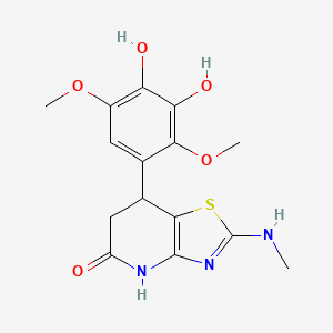 7-(3,4-dihydroxy-2,5-dimethoxyphenyl)-2-(methylamino)-6,7-dihydro[1,3]thiazolo[4,5-b]pyridin-5(4H)-one