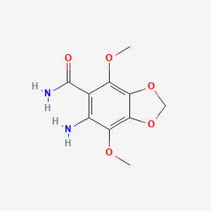 6-Amino-4,7-dimethoxy-2H-1,3-benzodioxole-5-carboxamide