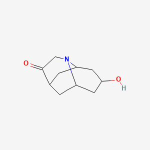 molecular formula C10H15NO2 B1146065 六氢-8-羟基-2,6-甲烷-2h-喹喔啉-3(4h)-酮 CAS No. 143343-85-5