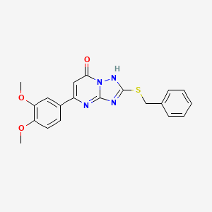 2-(benzylthio)-5-(3,4-dimethoxyphenyl)[1,2,4]triazolo[1,5-a]pyrimidin-7(4H)-one