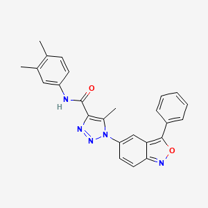 N-(3,4-dimethylphenyl)-5-methyl-1-(3-phenyl-2,1-benzoxazol-5-yl)-1H-1,2,3-triazole-4-carboxamide