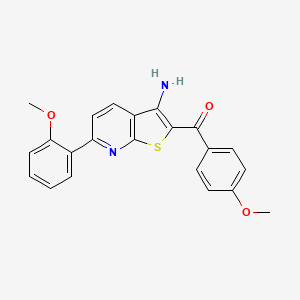 [3-Amino-6-(2-methoxyphenyl)thieno[2,3-b]pyridin-2-yl](4-methoxyphenyl)methanone