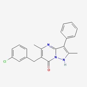 6-(3-chlorobenzyl)-2,5-dimethyl-3-phenylpyrazolo[1,5-a]pyrimidin-7(4H)-one