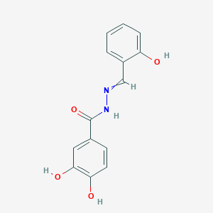 B1146080 3,4-dihydroxy-N'-(2-hydroxybenzylidene)benzohydrazide CAS No. 304481-60-5
