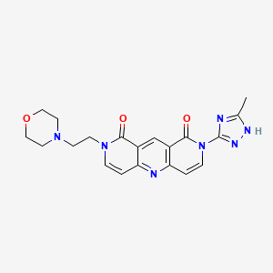 2-(3-methyl-1H-1,2,4-triazol-5-yl)-8-(2-morpholinoethyl)pyrido[4,3-b][1,6]naphthyridine-1,9(2H,8H)-dione