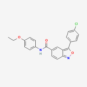 3-(4-chlorophenyl)-N-(4-ethoxyphenyl)-2,1-benzoxazole-5-carboxamide