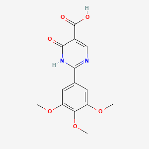 6-Oxo-2-(3,4,5-trimethoxyphenyl)-1,6-dihydropyrimidine-5-carboxylic acid