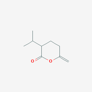 molecular formula C9H14O2 B114609 6-Methylidene-3-propan-2-yloxan-2-one CAS No. 147120-64-7