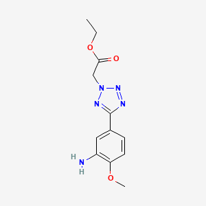 ethyl [5-(3-amino-4-methoxyphenyl)-2H-tetrazol-2-yl]acetate