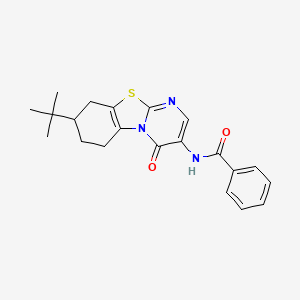 N-(8-tert-butyl-4-oxo-6,7,8,9-tetrahydro-4H-pyrimido[2,1-b][1,3]benzothiazol-3-yl)benzamide