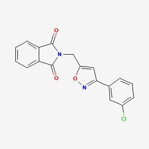 2-{[3-(3-chlorophenyl)-1,2-oxazol-5-yl]methyl}-1H-isoindole-1,3(2H)-dione