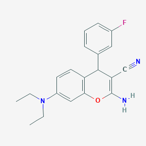 2-amino-7-(diethylamino)-4-(3-fluorophenyl)-4H-chromene-3-carbonitrile