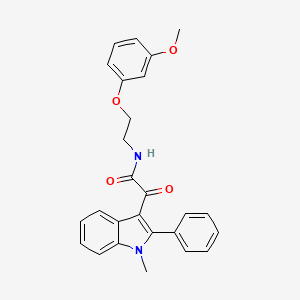 N-[2-(3-methoxyphenoxy)ethyl]-2-(1-methyl-2-phenyl-1H-indol-3-yl)-2-oxoacetamide