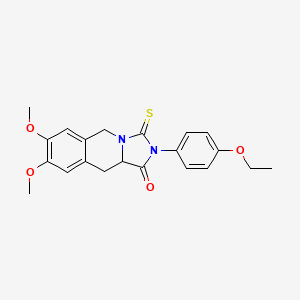 2-(4-ethoxyphenyl)-7,8-dimethoxy-3-thioxo-2,3,10,10a-tetrahydroimidazo[1,5-b]isoquinolin-1(5H)-one