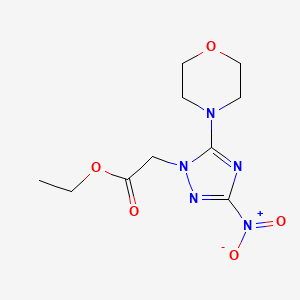 Ethyl 2-[5-(morpholin-4-yl)-3-nitro-1,2,4-triazol-1-yl]acetate