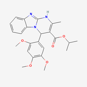 Propan-2-yl 2-methyl-4-(2,4,5-trimethoxyphenyl)-1,4-dihydropyrimido[1,2-a]benzimidazole-3-carboxylate