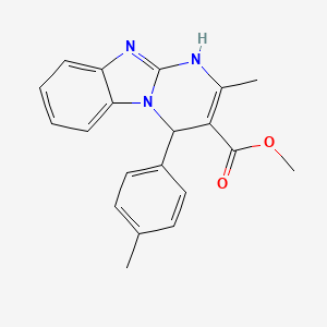 Methyl 2-methyl-4-(4-methylphenyl)-1,4-dihydropyrimido[1,2-a]benzimidazole-3-carboxylate