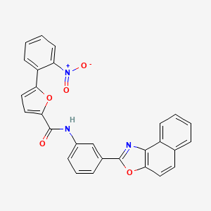 N-[3-(naphtho[1,2-d][1,3]oxazol-2-yl)phenyl]-5-(2-nitrophenyl)furan-2-carboxamide