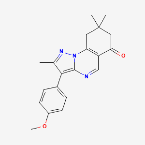 3-(4-methoxyphenyl)-2,8,8-trimethyl-8,9-dihydropyrazolo[1,5-a]quinazolin-6(7H)-one