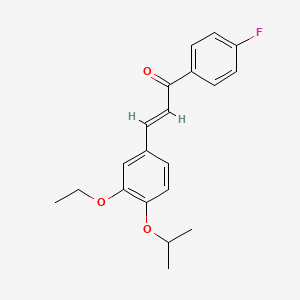 (2E)-3-[3-ethoxy-4-(propan-2-yloxy)phenyl]-1-(4-fluorophenyl)prop-2-en-1-one