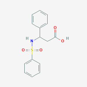 3-Phenyl-3-[(phenylsulfonyl)amino]propanoic acid