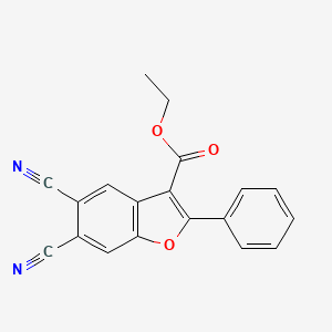 Ethyl 5,6-dicyano-2-phenyl-1-benzofuran-3-carboxylate