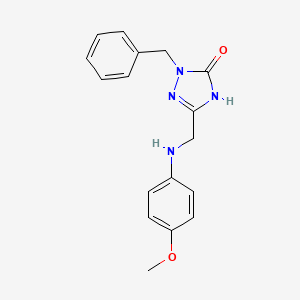 2-benzyl-5-{[(4-methoxyphenyl)amino]methyl}-1,2-dihydro-3H-1,2,4-triazol-3-one