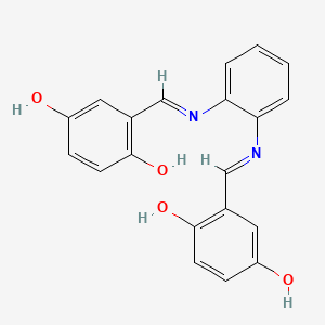B1146124 N,N-Bis(2,5-dihydroxybenzylidene)-1,2-diaminobenzene CAS No. 154198-33-1