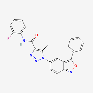 N-(2-fluorophenyl)-5-methyl-1-(3-phenyl-2,1-benzoxazol-5-yl)-1H-1,2,3-triazole-4-carboxamide