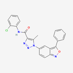 N-(2-chlorophenyl)-5-methyl-1-(3-phenyl-2,1-benzoxazol-5-yl)-1H-1,2,3-triazole-4-carboxamide