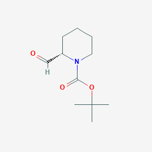 molecular formula C11H19NO3 B114613 (S)-叔丁基 2-甲酰基哌啶-1-羧酸酯 CAS No. 150521-32-7