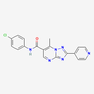 N-(4-chlorophenyl)-7-methyl-2-(pyridin-4-yl)[1,2,4]triazolo[1,5-a]pyrimidine-6-carboxamide