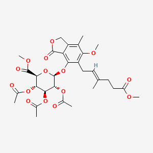 6-Methoxy-5-[(2E)-6-methoxy-3-methyl-6-oxohex-2-en-1-yl]-7-methyl-3-oxo-1,3-dihydro-2-benzofuran-4-yl methyl 2,3,4-tri-O-acetyl-beta-D-glucopyranosiduronate