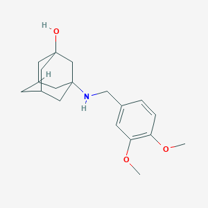 3-{[(3,4-Dimethoxyphenyl)methyl]amino}adamantan-1-ol