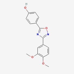 4-[3-(3,4-Dimethoxyphenyl)-1,2,4-oxadiazol-5-yl]phenol